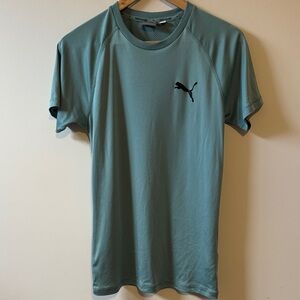 Puma Men's Teal Short Sleeve Dri-fit Tee